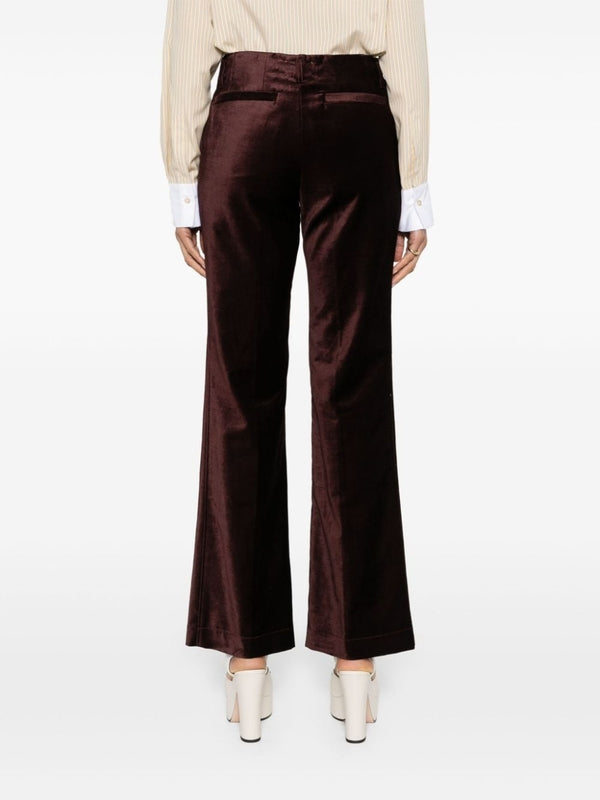 Velvet Flare Pants