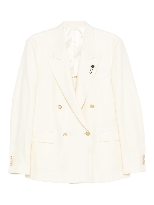 Lardini Ivory Tailored Jacket