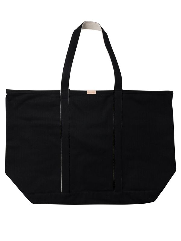 Logo Patch Canvas Tote Bag