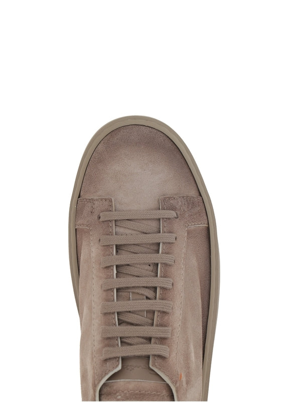Santoni Beige Low Top Sneakers