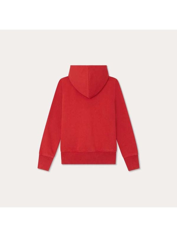 Embroidered Detail Cotton Hood