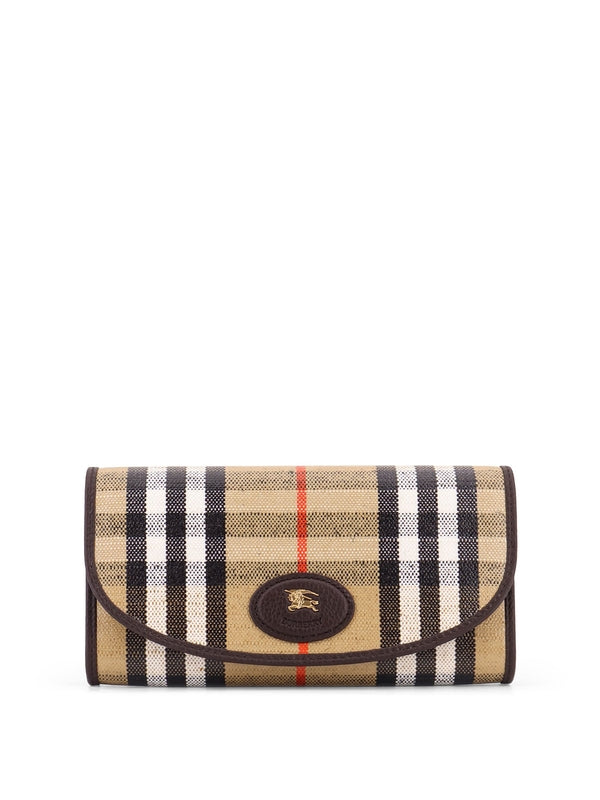 Burberry Beige Checked Wallets