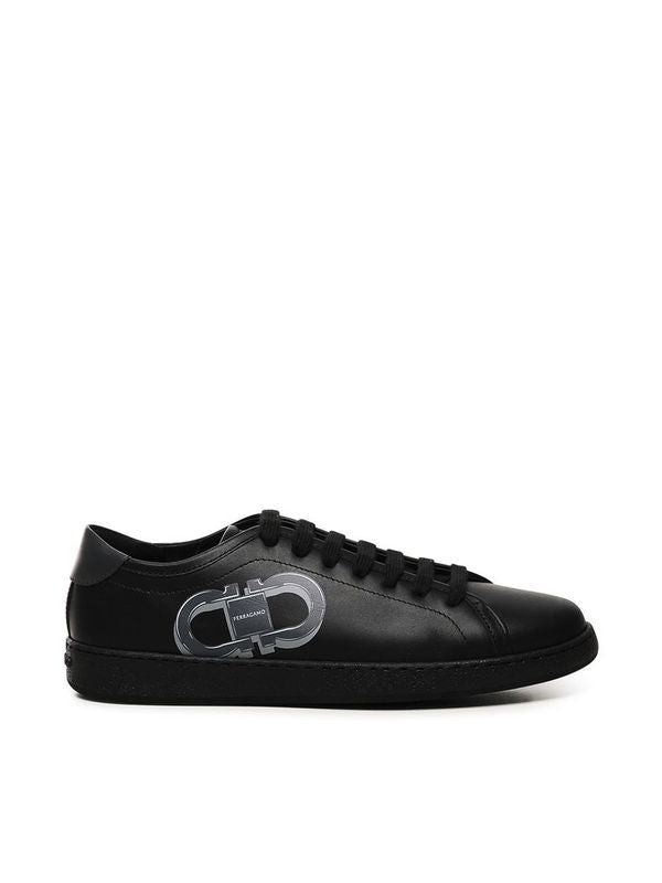 Double Gancini Printing
  Calfskin Sneakers