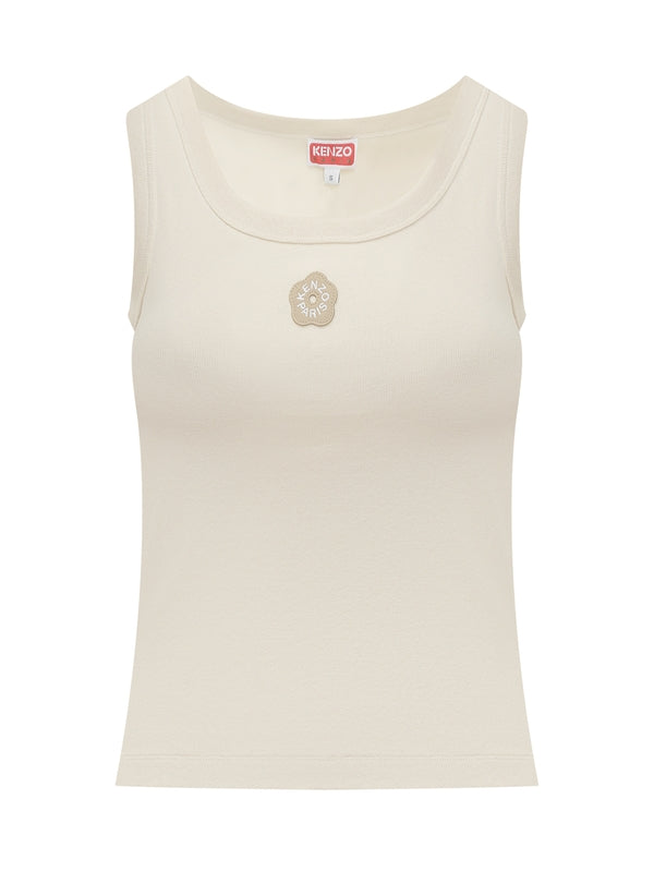 Bokeh Flower Embroidered Sleeveless Top