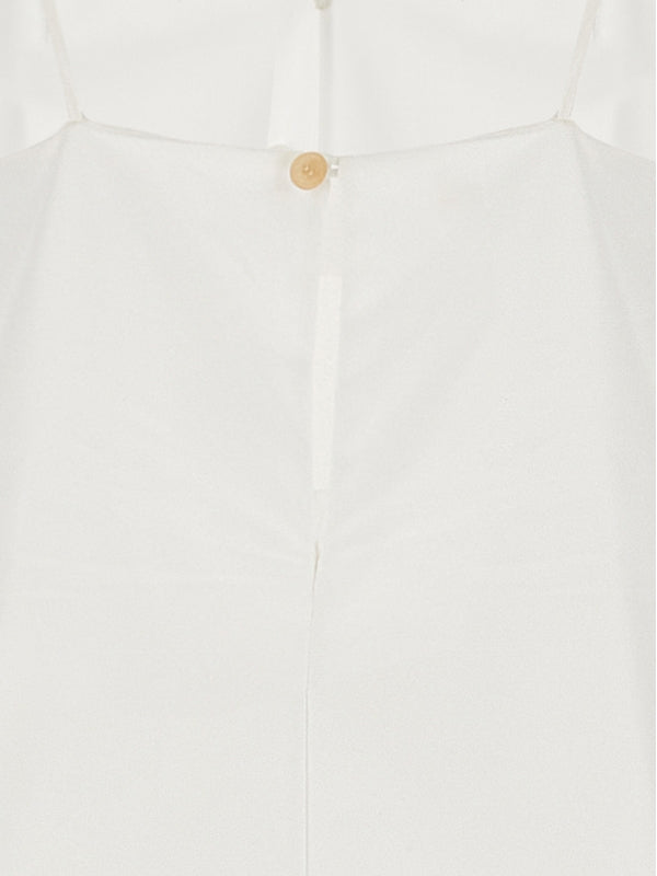 Back Button
  Sleeveless Long Dress