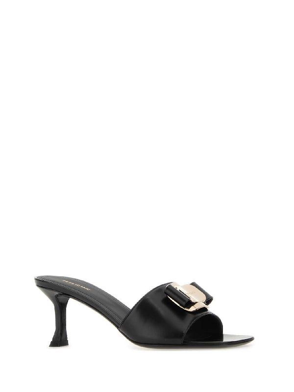 Baraboyu Leather Mule Heels
