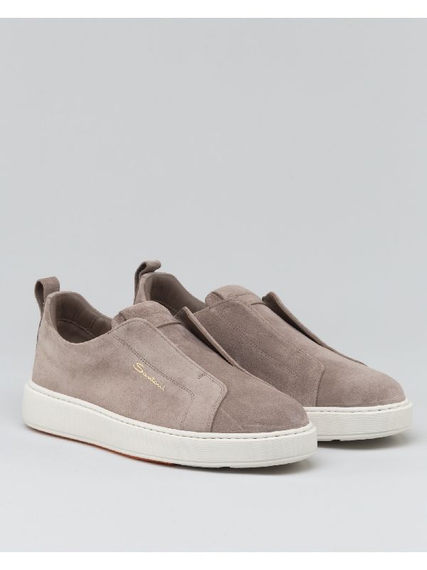 Logo Suede Lowtop Sneakers