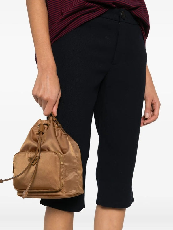 Logo Re-Nylon Bucket Bag