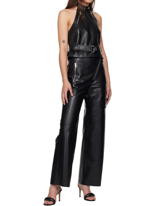 Hayes Zipper
  Pocket Fake Leather Pants