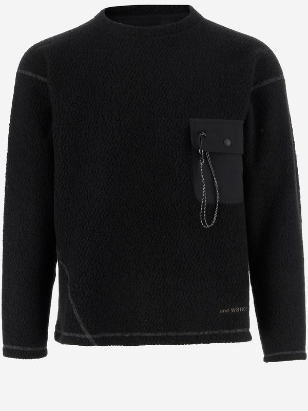 Jq Chest Pocket Crewneck Wool Knit