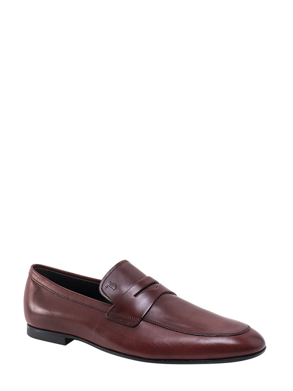 Tod'S Burgundy Penny Loafer