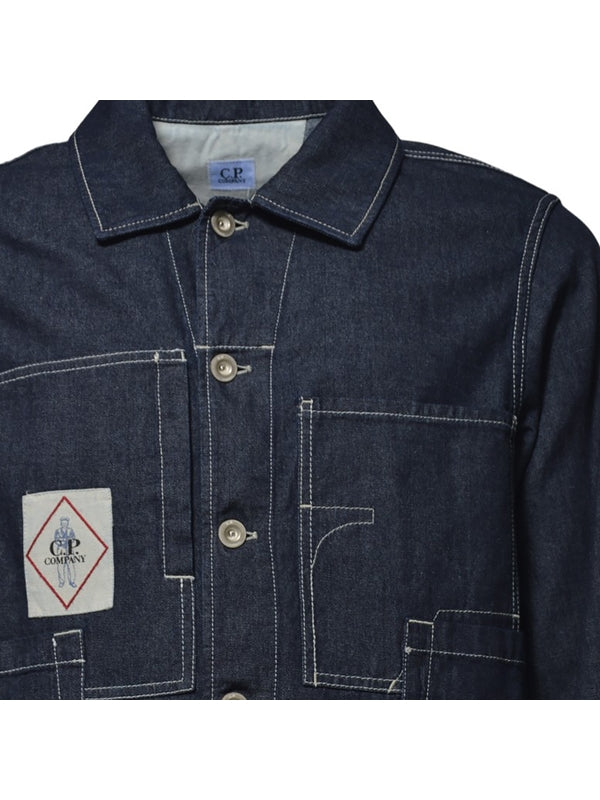 Logo Patch Denim Jacket