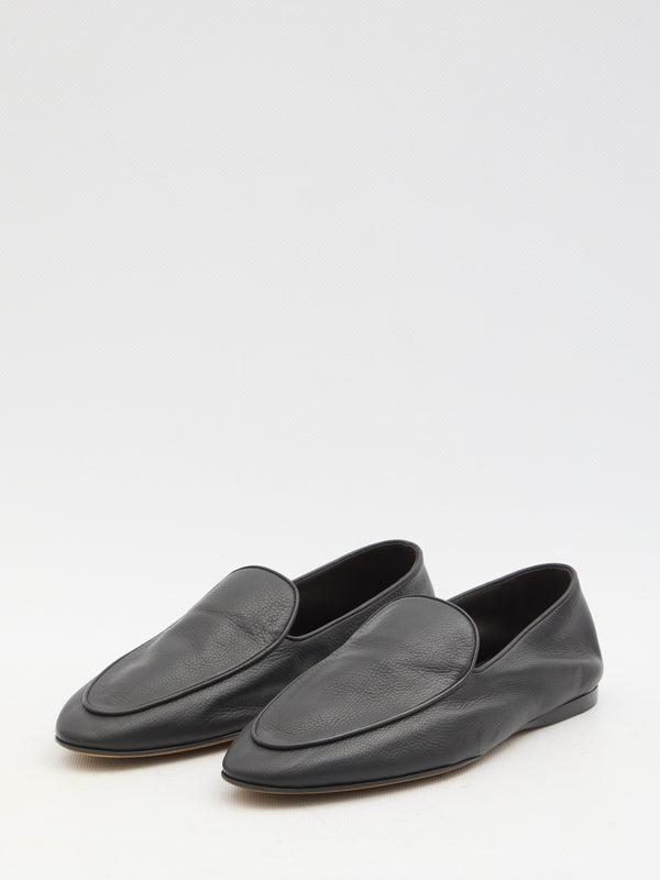 Awar Leather Flat Loafers