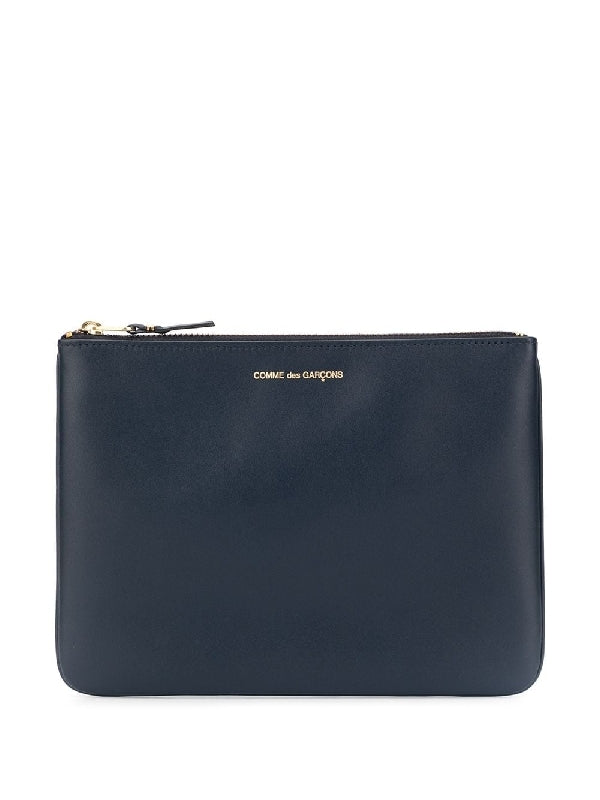 Classic Logo Leather Pouch Wallet