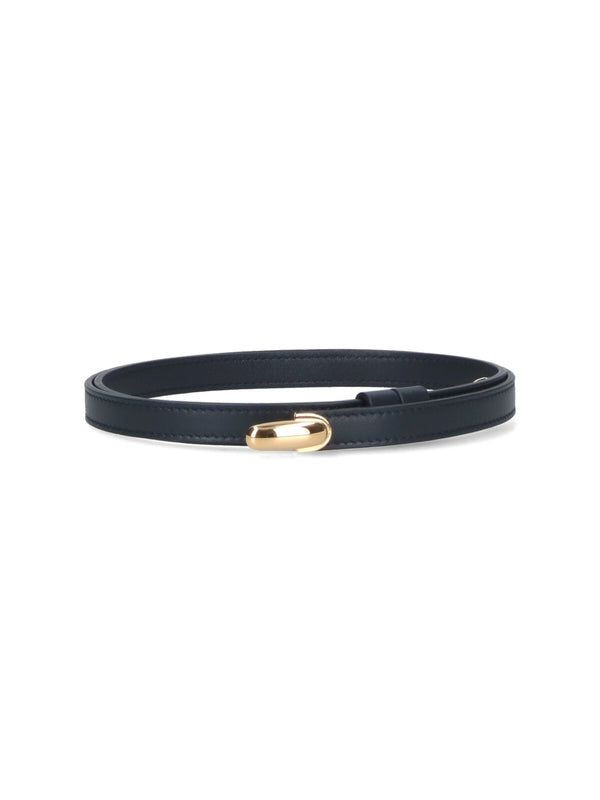 Savette Navy Leather Belts