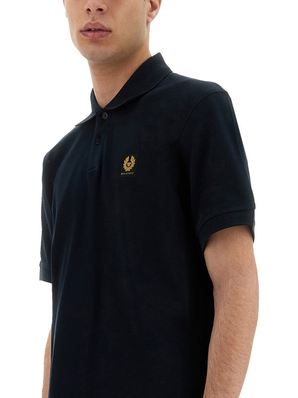 Chest Logo Cotton Polo Shirt