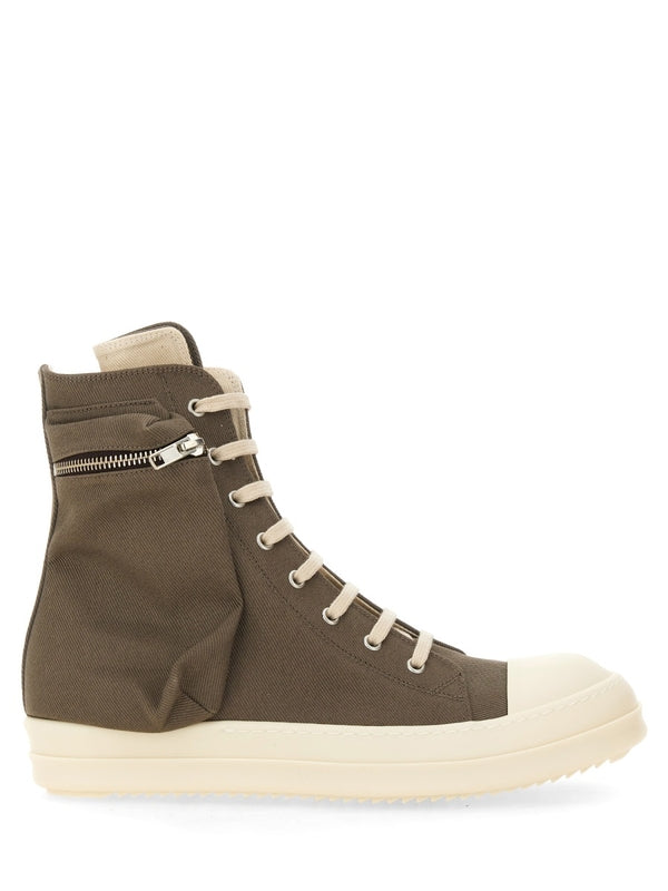 Cargo Cotton High-Top Sneakers