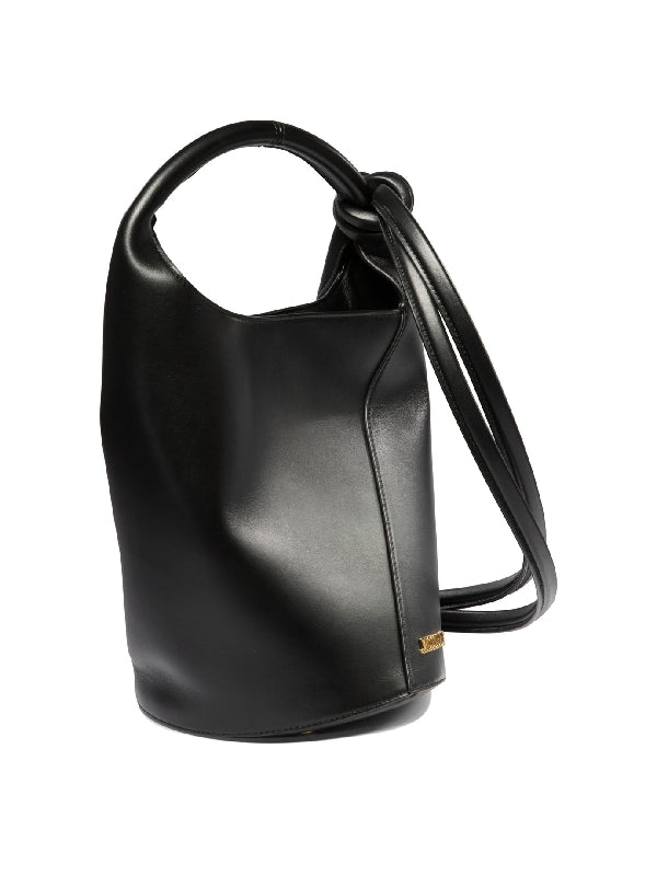 Tourni Knot Leather Bucket Bag