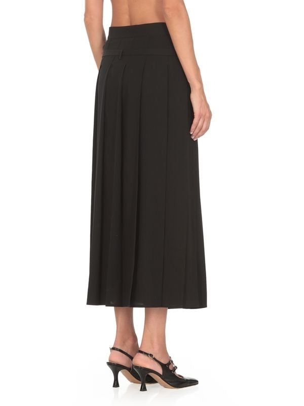 Wool Pleated Skirt