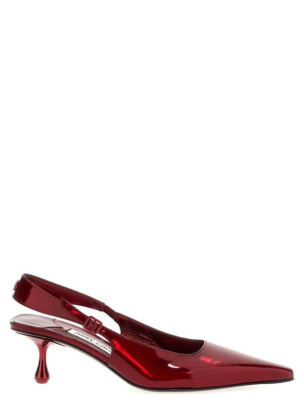 Amel Patent
  Leather Sandal Heel