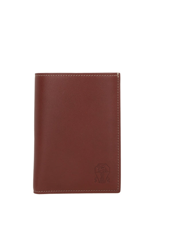 Brunello Cucinelli Burgundy Card Holders
