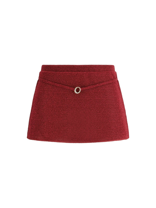 Oseree Burgundy Skirts
