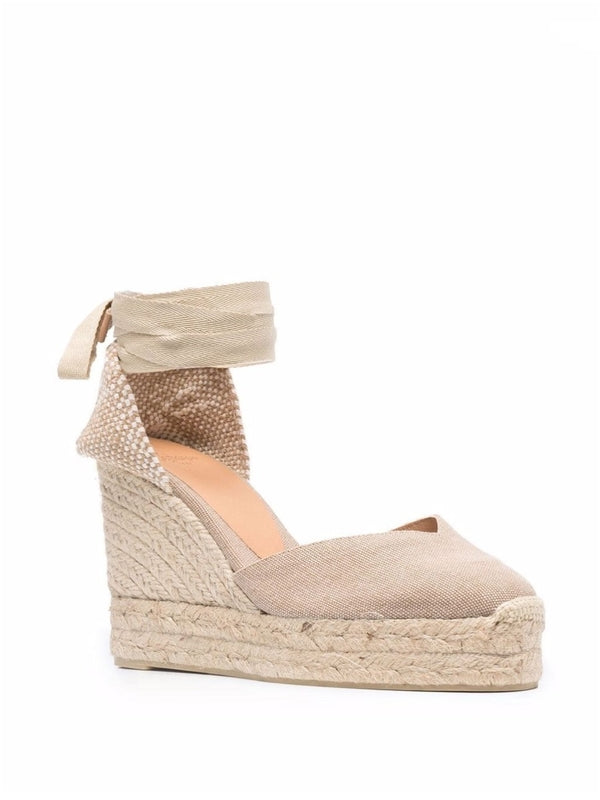 Castaner Beige Wedge Sandals