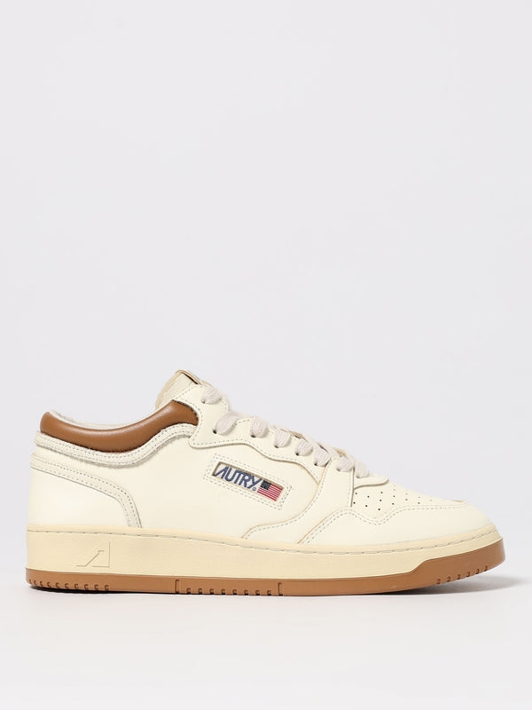 Autry Beige Low Top Sneakers