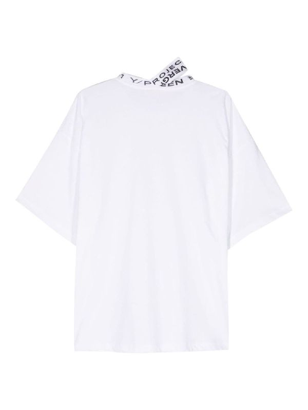 Logo Detail Triple Collar T-Shirt