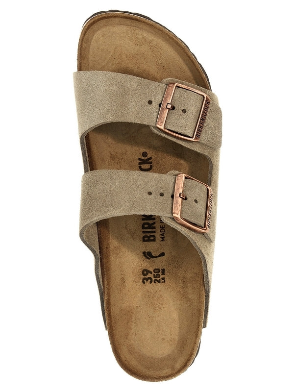 Arizona Double
  Buckle Suede Sandals