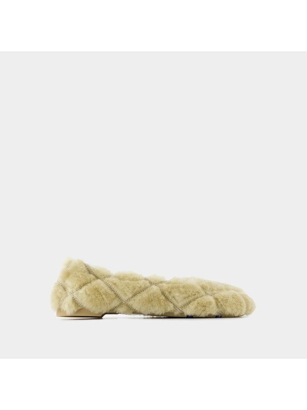 Baby Shearling Flat Shoes