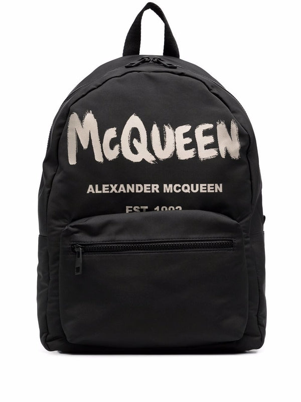 Alexander Mcqueen Black Backpack