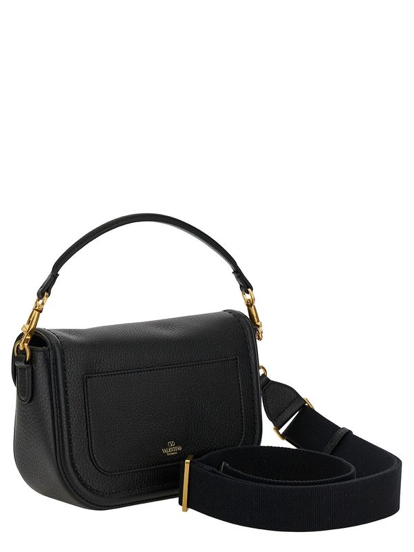 Alltime V 徽标皮革单肩包