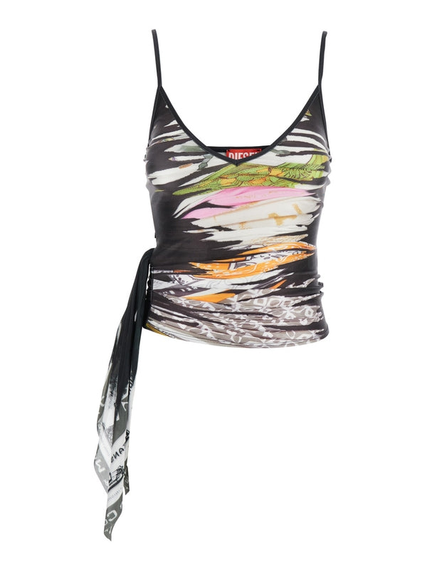 T LOVSKY Tie Sleeveless Top