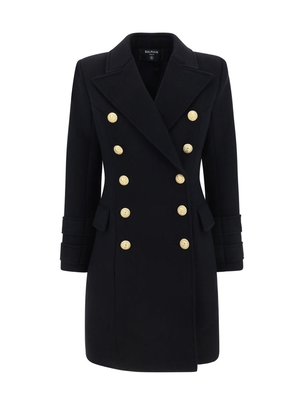 Wool Cashmere Double Breasted Coat