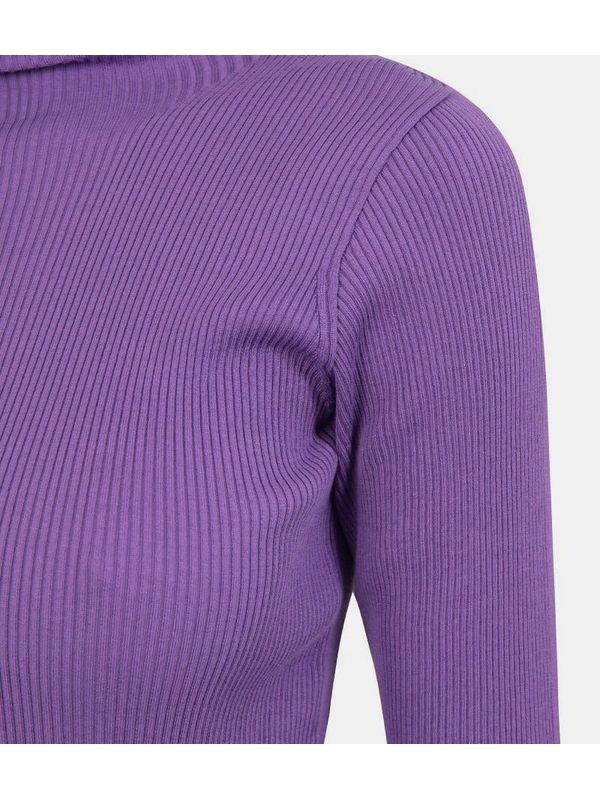 Auralee Purple Long Sleeve