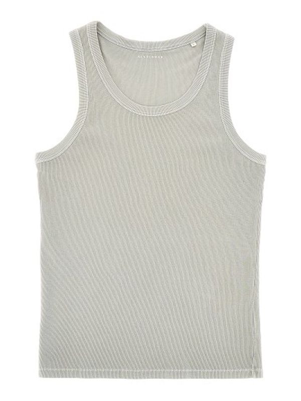 Cotton Blend Rib Sleeveless Top