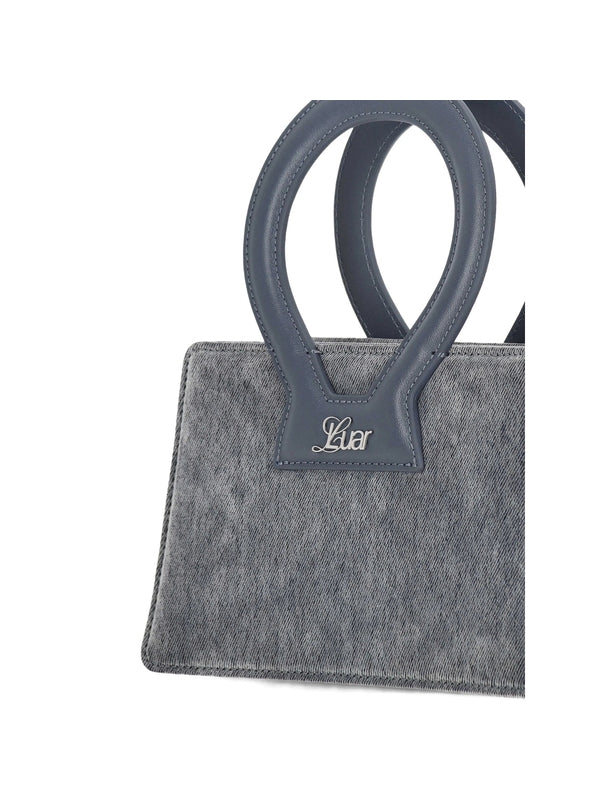 Luar Grey Blue Tote Bags