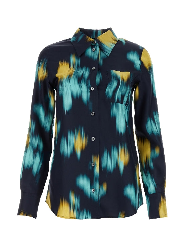 All-over Printing Silk Shirt