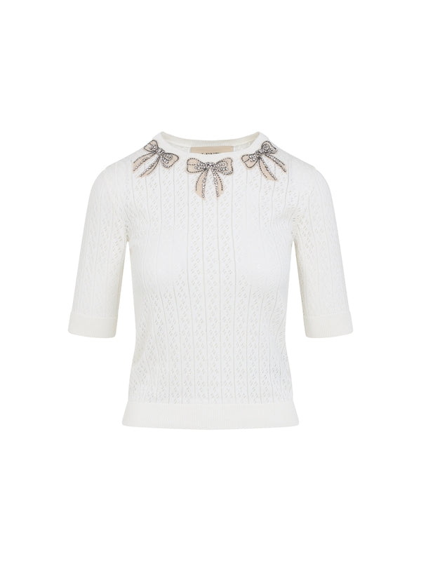 Valentino White Knitted