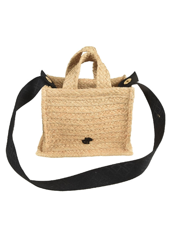 Raffia Small Tote Bag