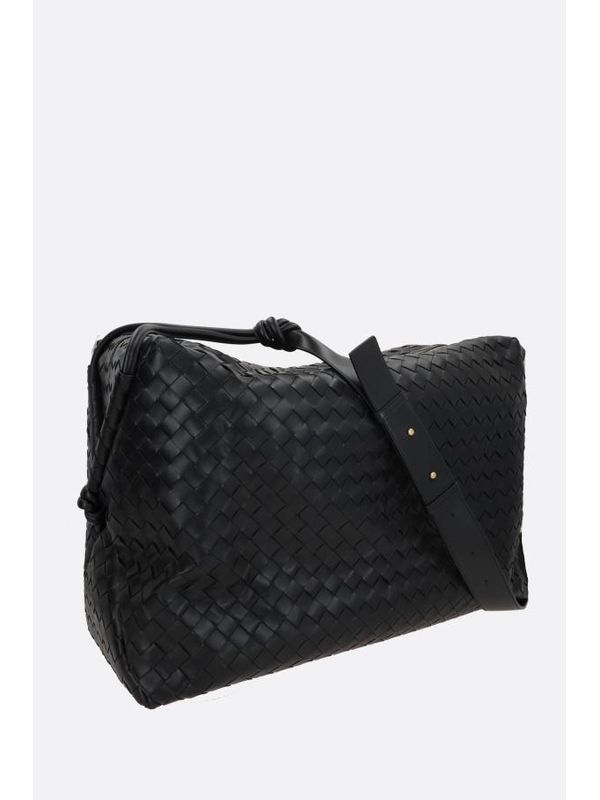 Bottega Veneta Roof Large Black Boston Bags