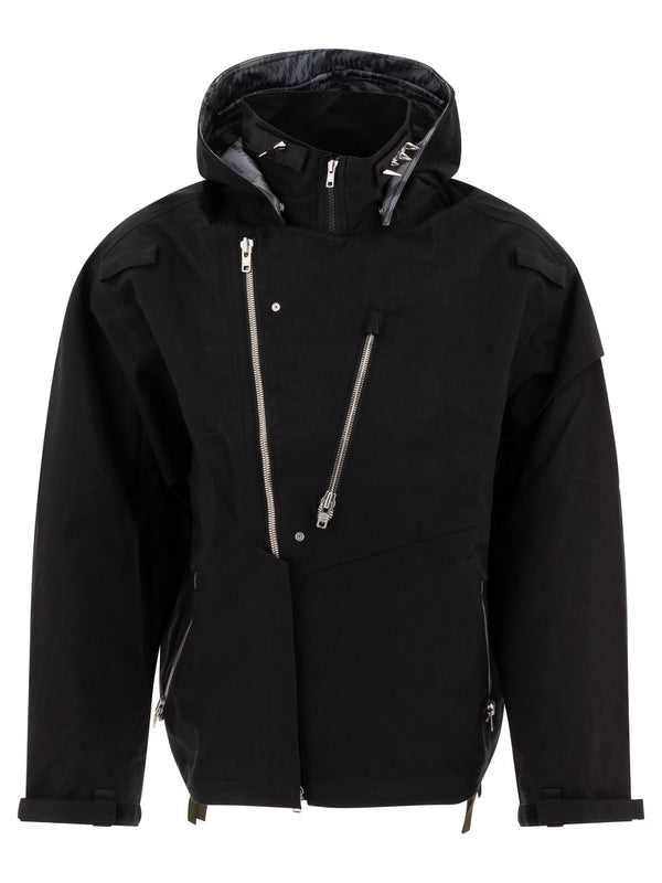 J68w Zip Detail Hooded Jacket