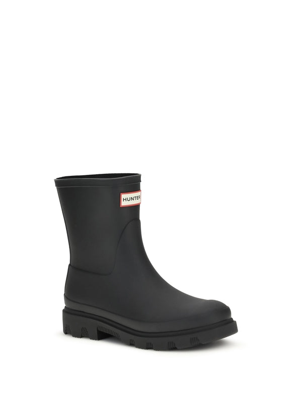 Hunter Black Ankle Boots