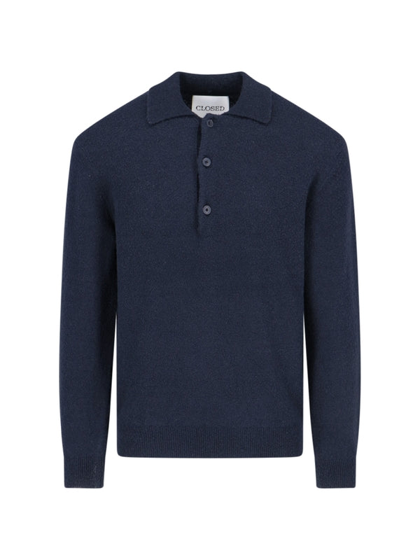 Wool-Blend Knit Polo Shirt - Jente