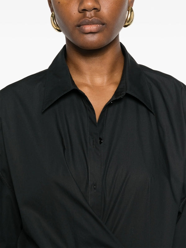 Twist Cotton Long Sleeve Shirt