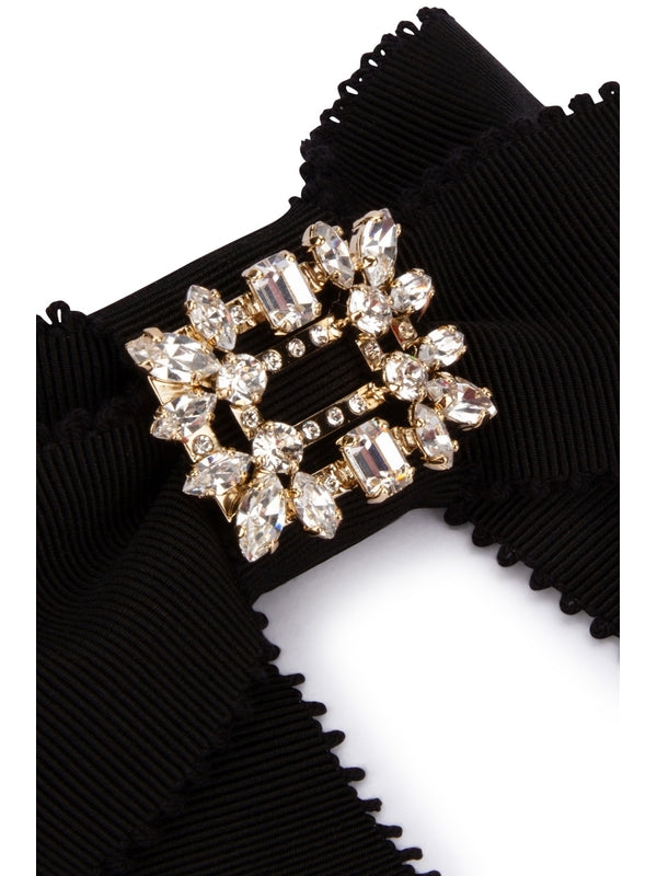 Crystal Detail Bow Hairpin