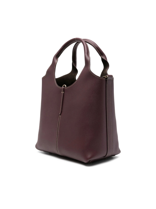 Tod'S Burgundy Tote Bags