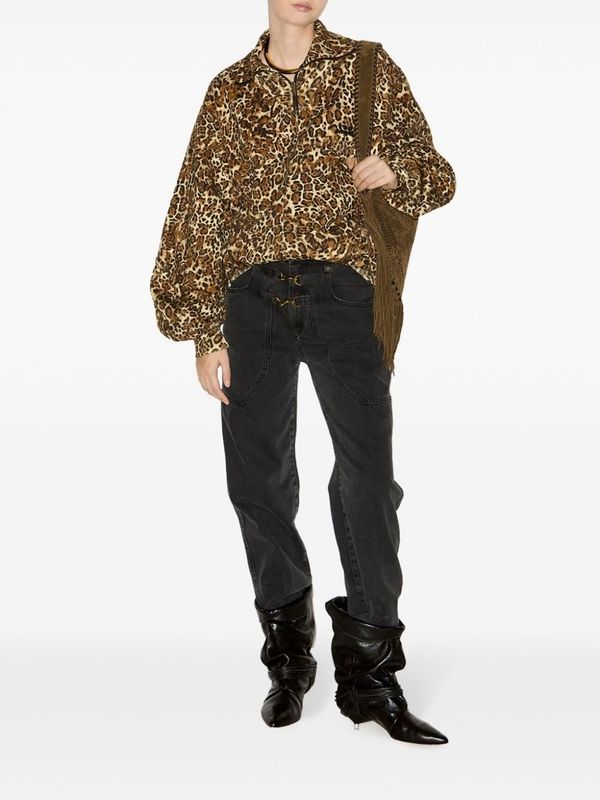 Wilda Leopard Printing
  Sweatshirt