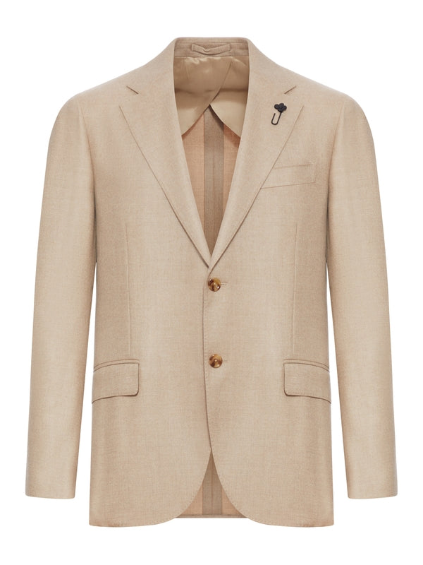 Lardini Beige Tailored Jacket